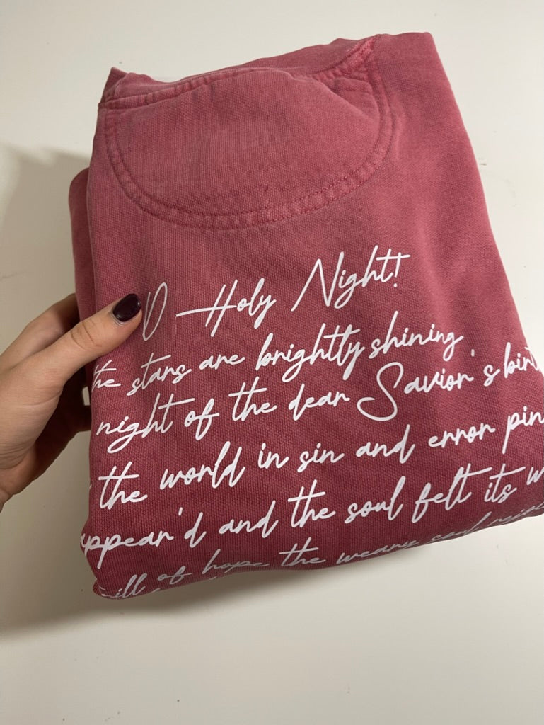 O Holy Night Comfort Colors Pullover
