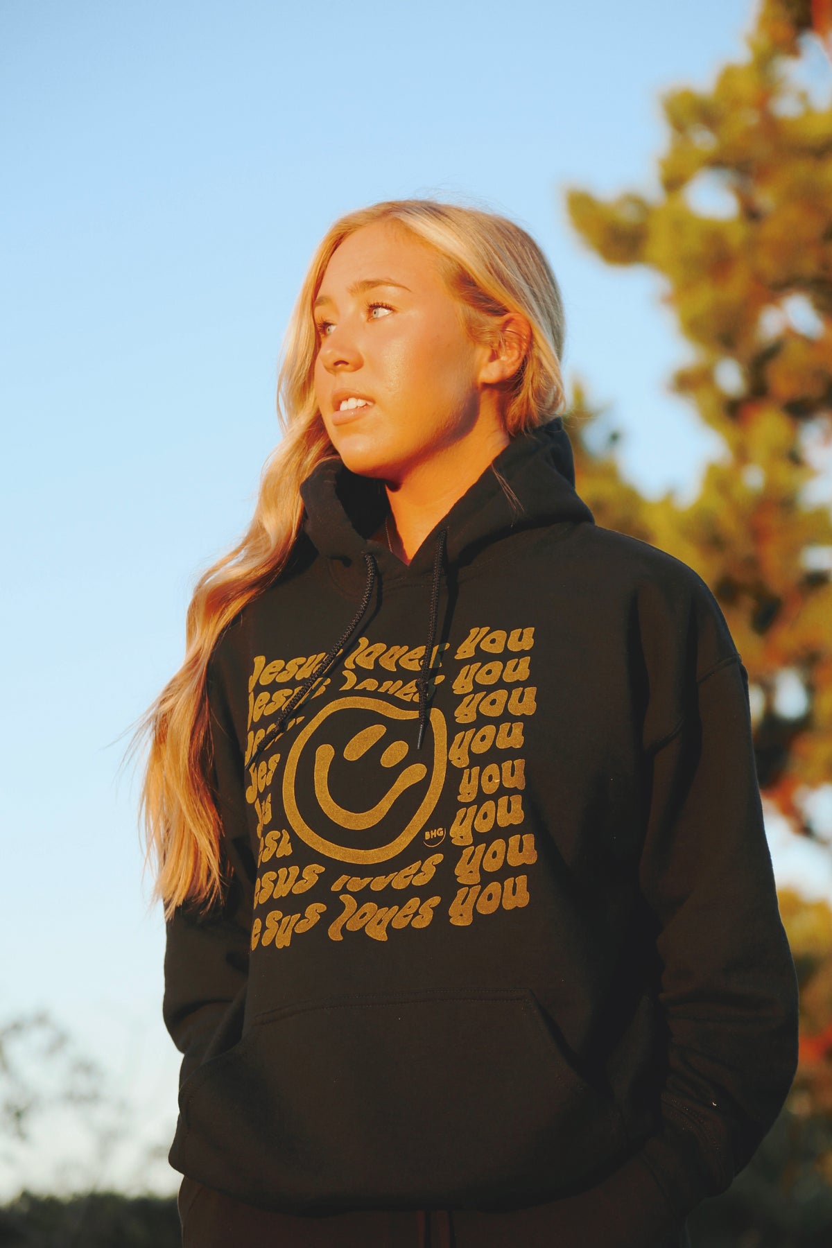 Jesus Loves You Smiley Hoodie