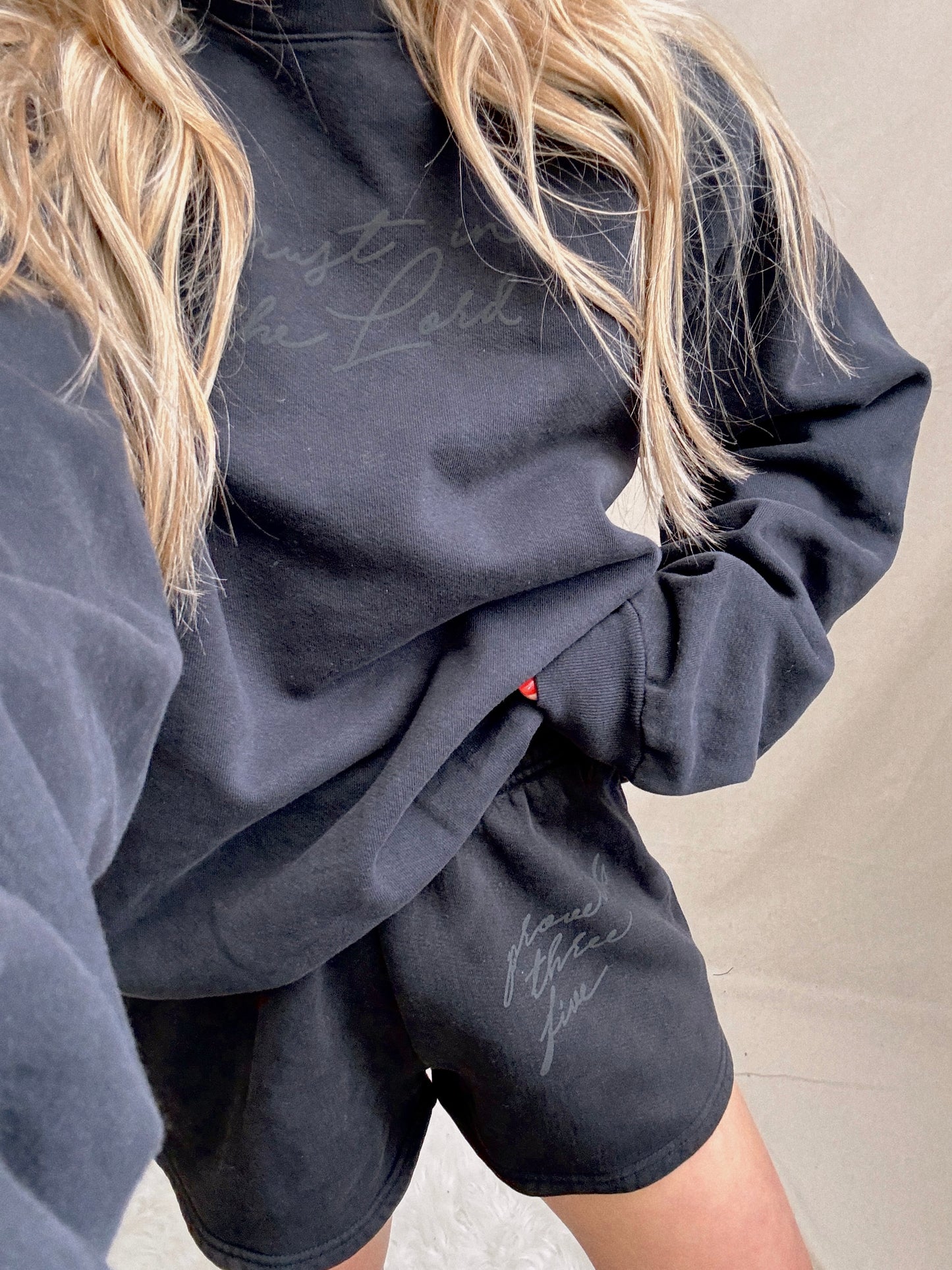 Off-Black Lounge Short Set