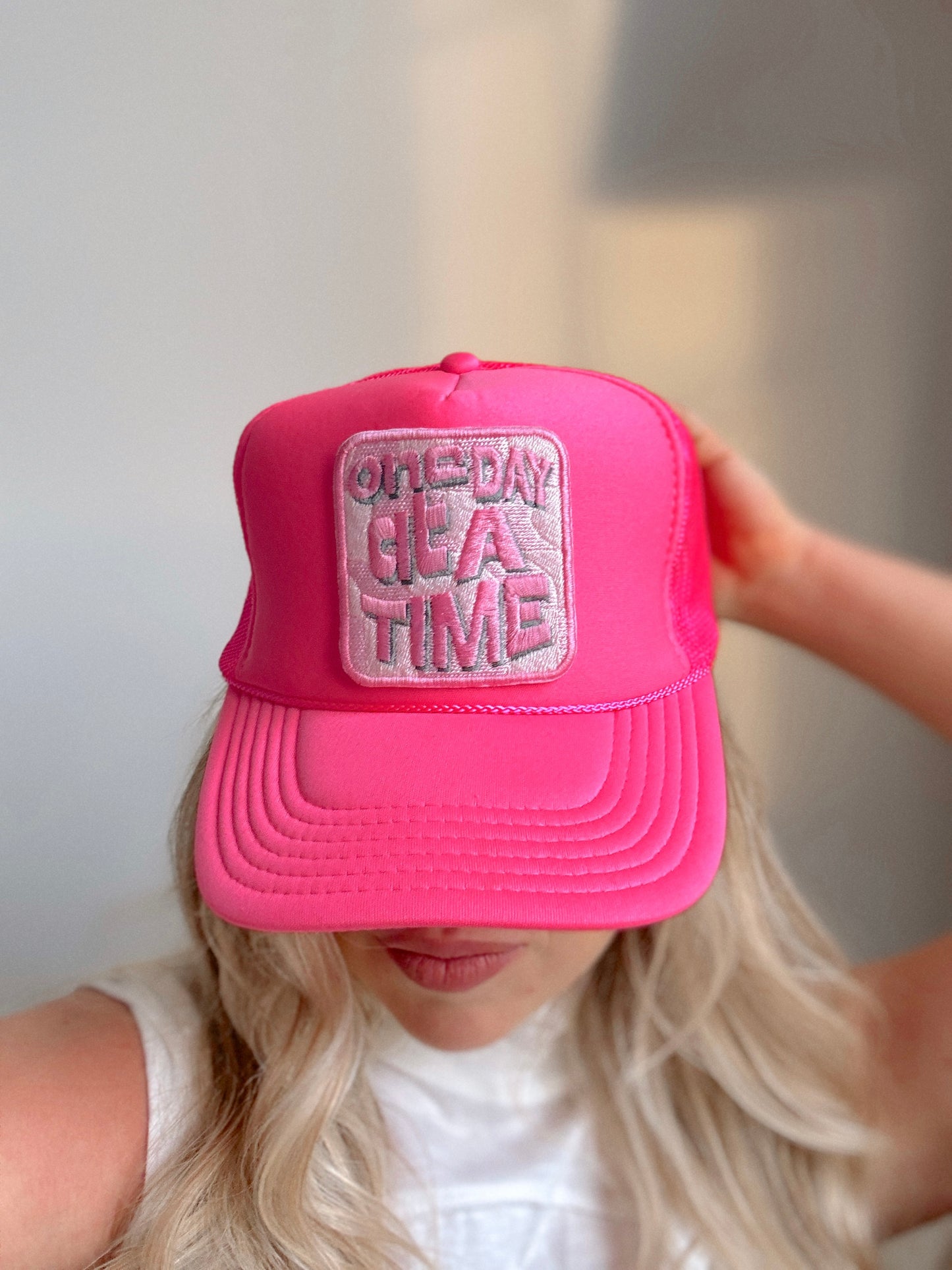 One Day At A Time Patch Trucker Hat