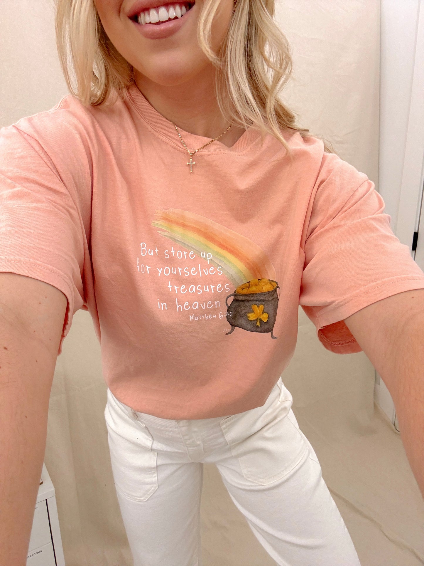 Store Up Your Treasures In Heaven Comfort Colors Tee