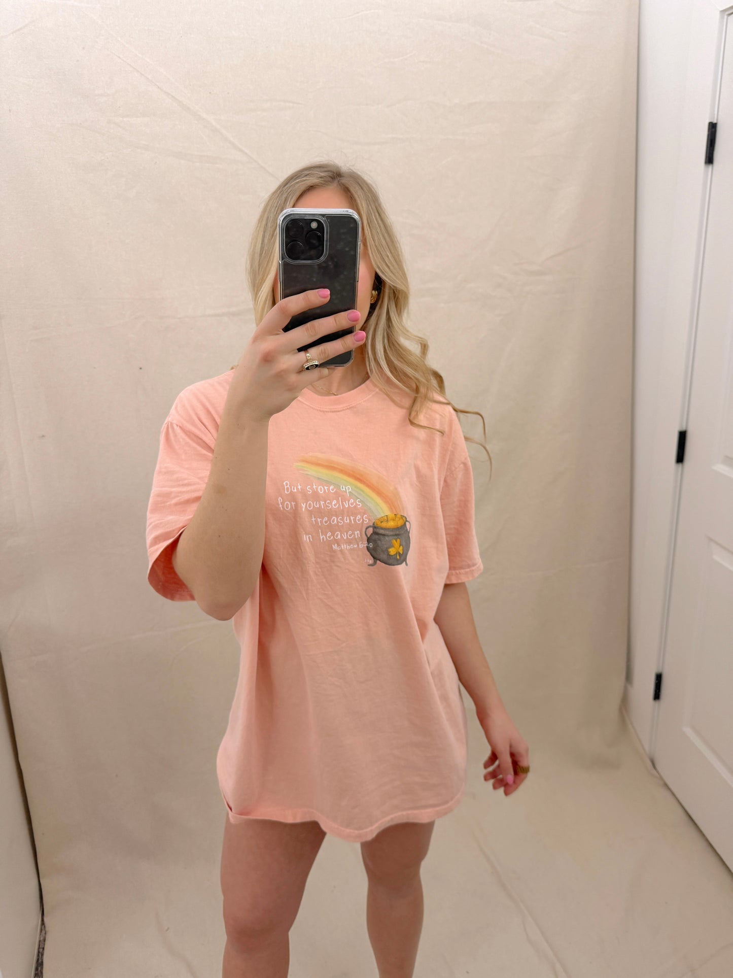Store Up Your Treasures In Heaven Comfort Colors Tee
