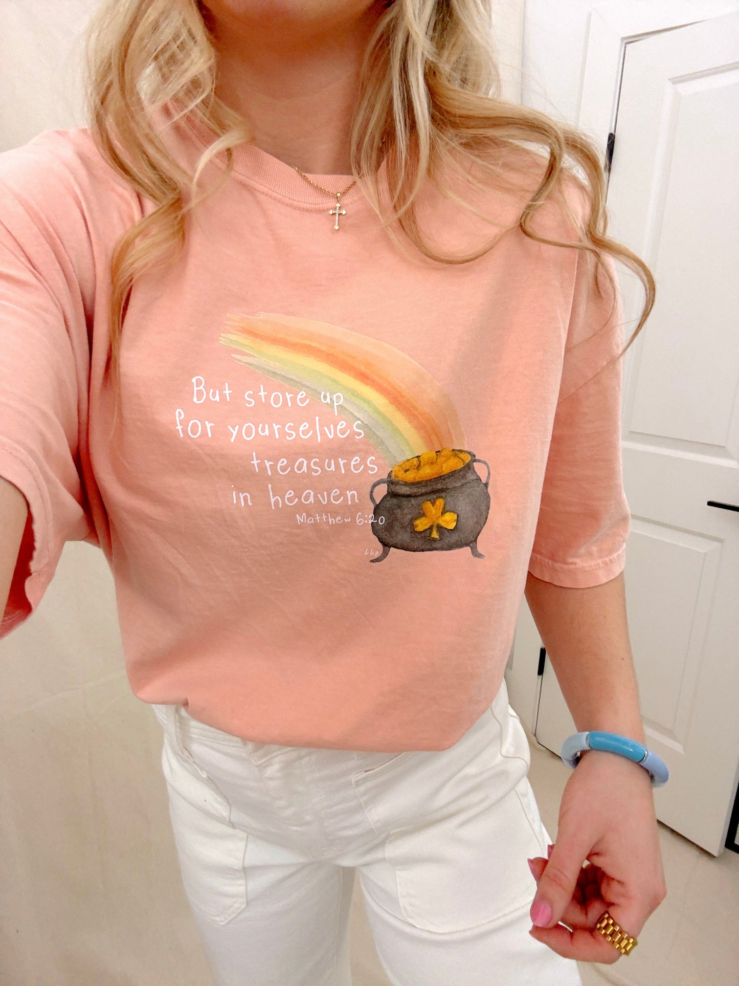 Store Up Your Treasures In Heaven Comfort Colors Tee