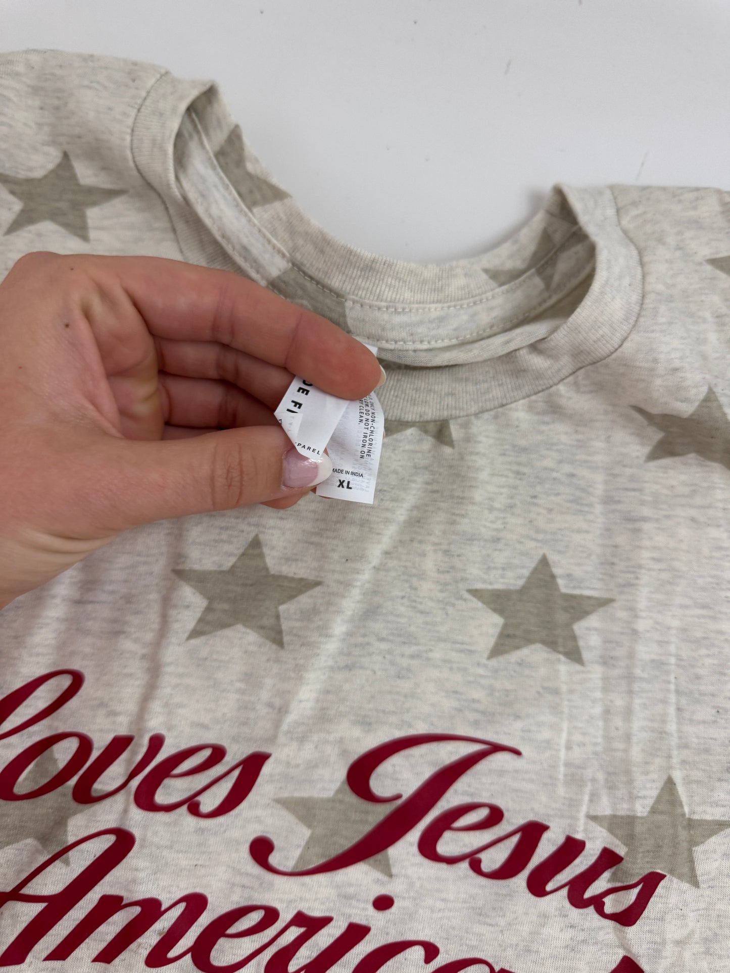 OOPS! Loves Jesus & America Too Tee - XL