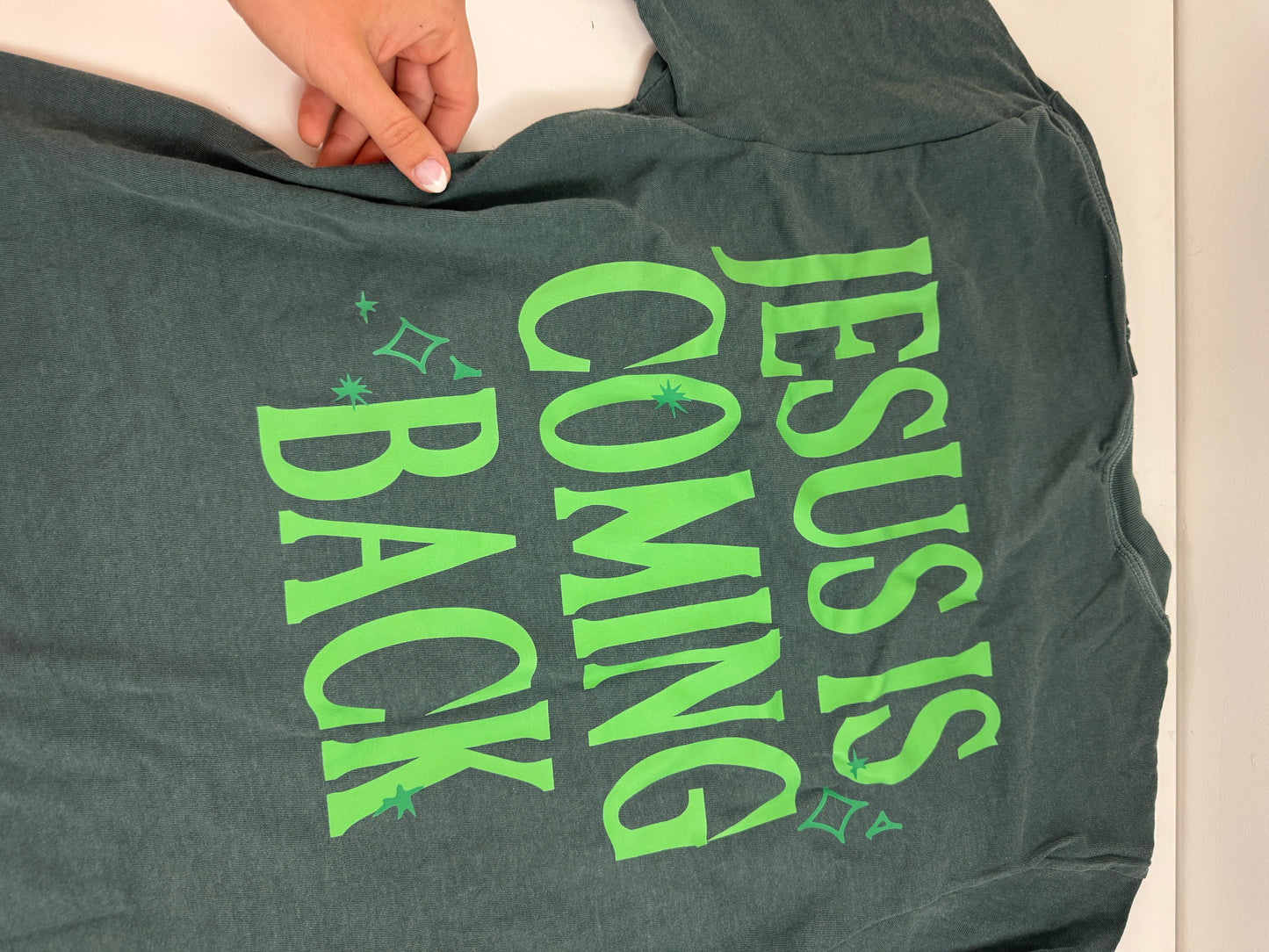 OOPS! Jesus is Coming Back Comfort Colors Tee - M