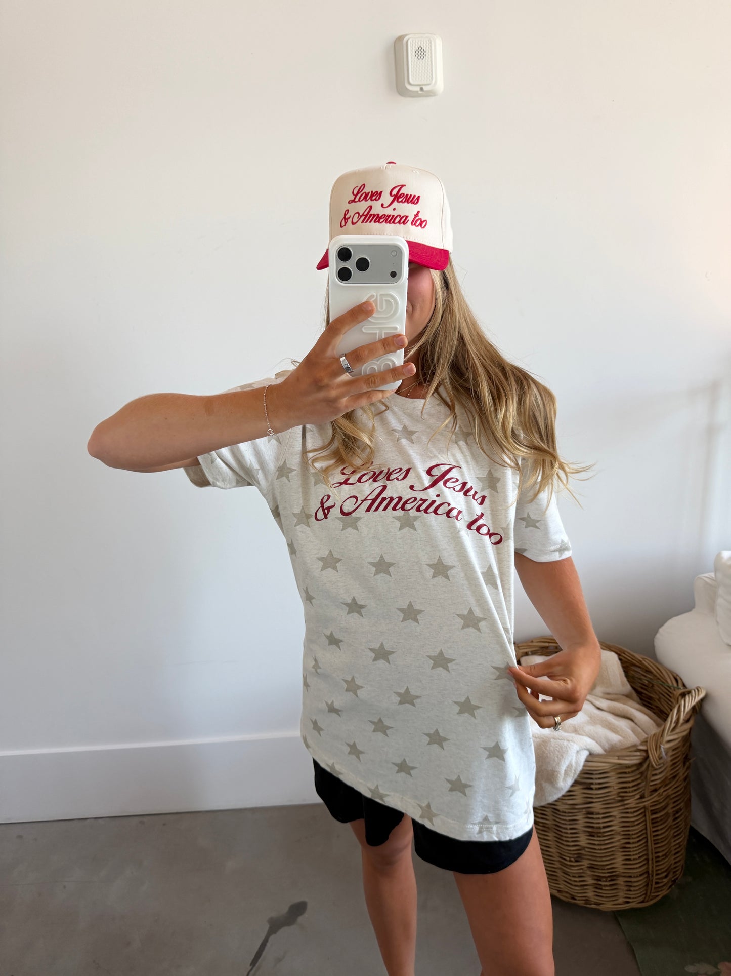 Loves Jesus & America Too Jersey Tee
