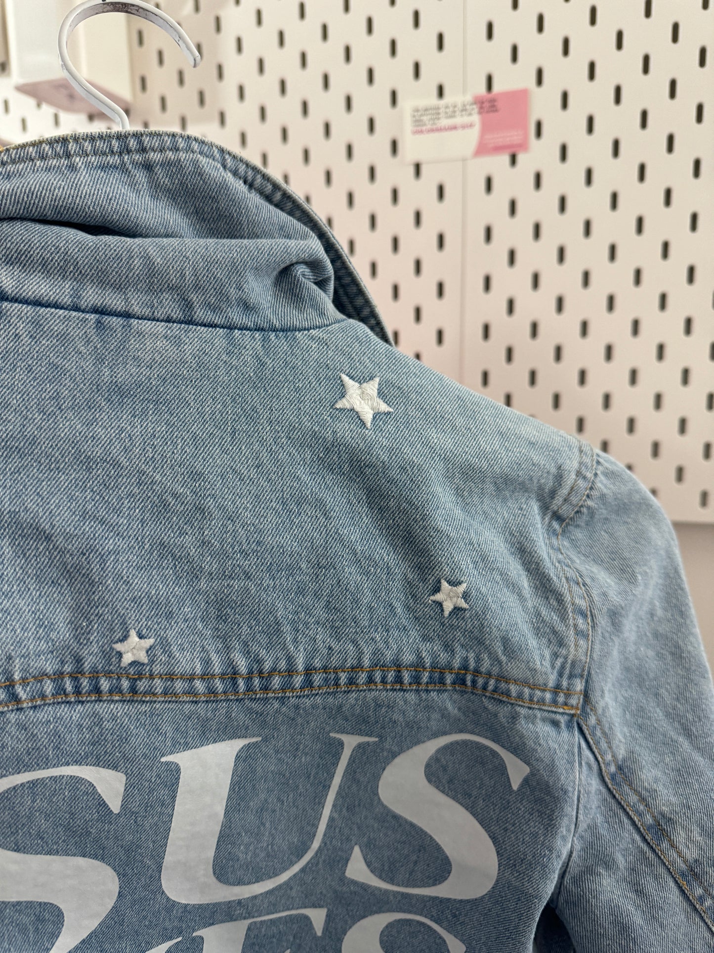 Lucky Brand Denim Embroidered Jacket - M