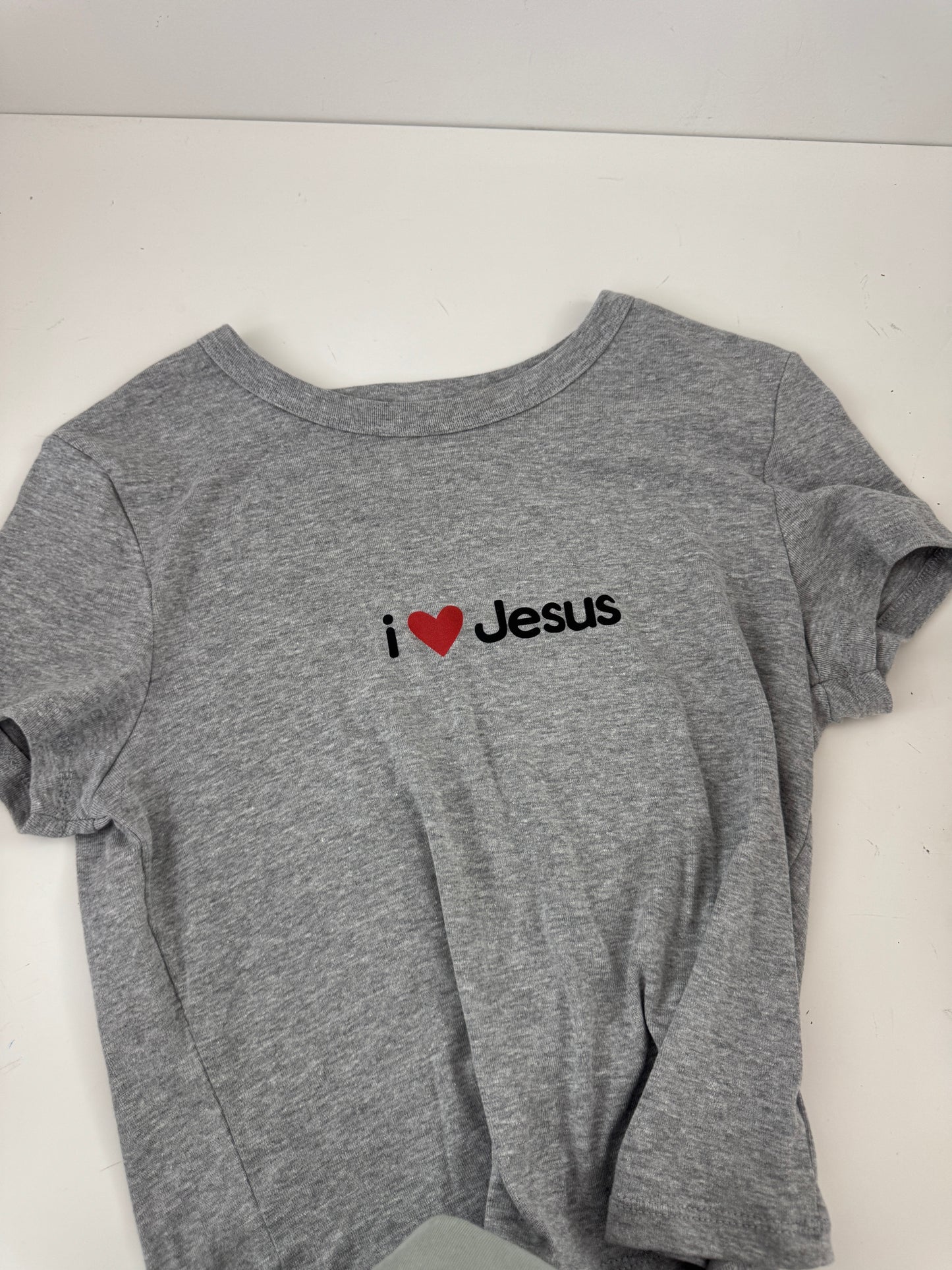OOPS! I <3 Jesus Bella Canvas Tee - L (GRAY)
