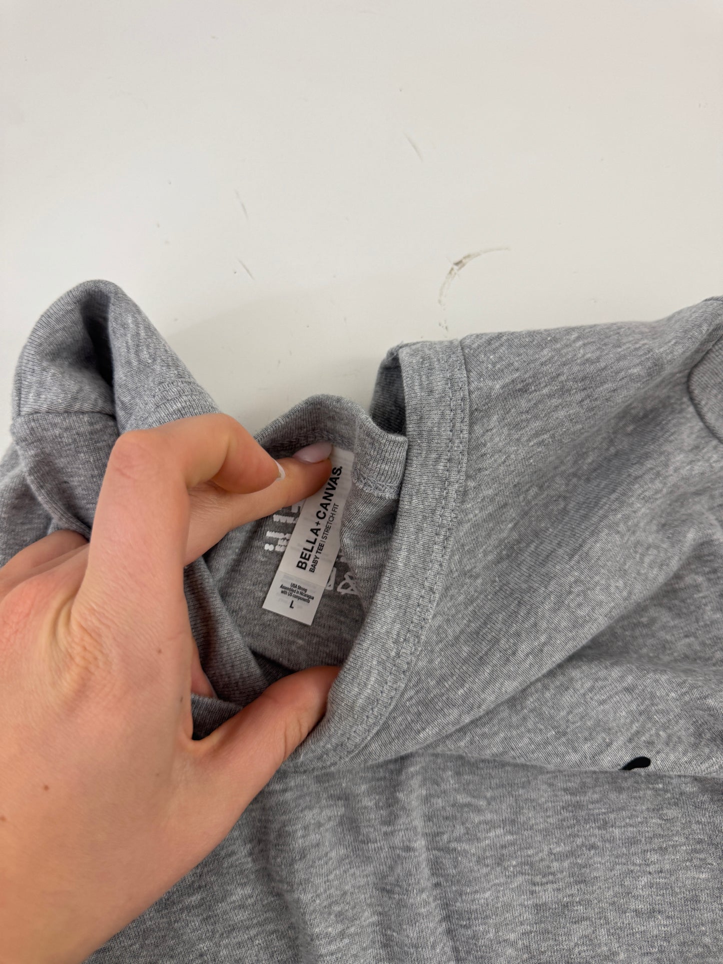 OOPS! I <3 Jesus Bella Canvas Tee - L (GRAY)