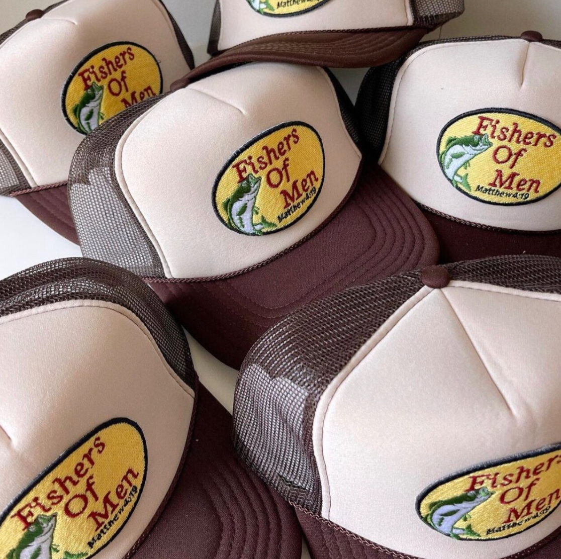 Fishers of Men Patch Trucker Hat - OG Brown