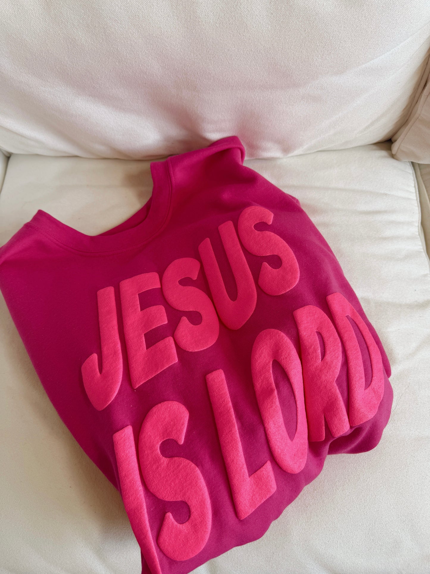 Magenta Jesus Is Lord Pullover