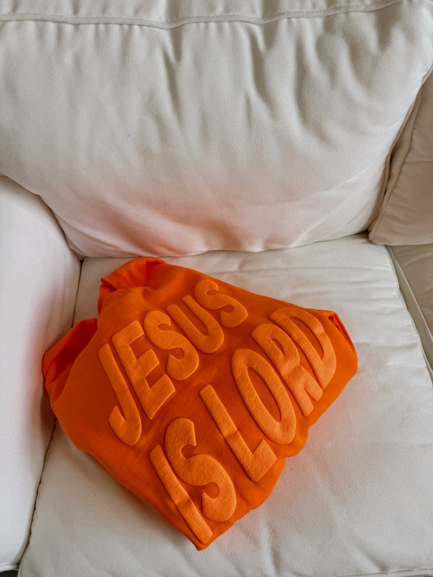 Tropical Orange Jesus Is Lord Pullover