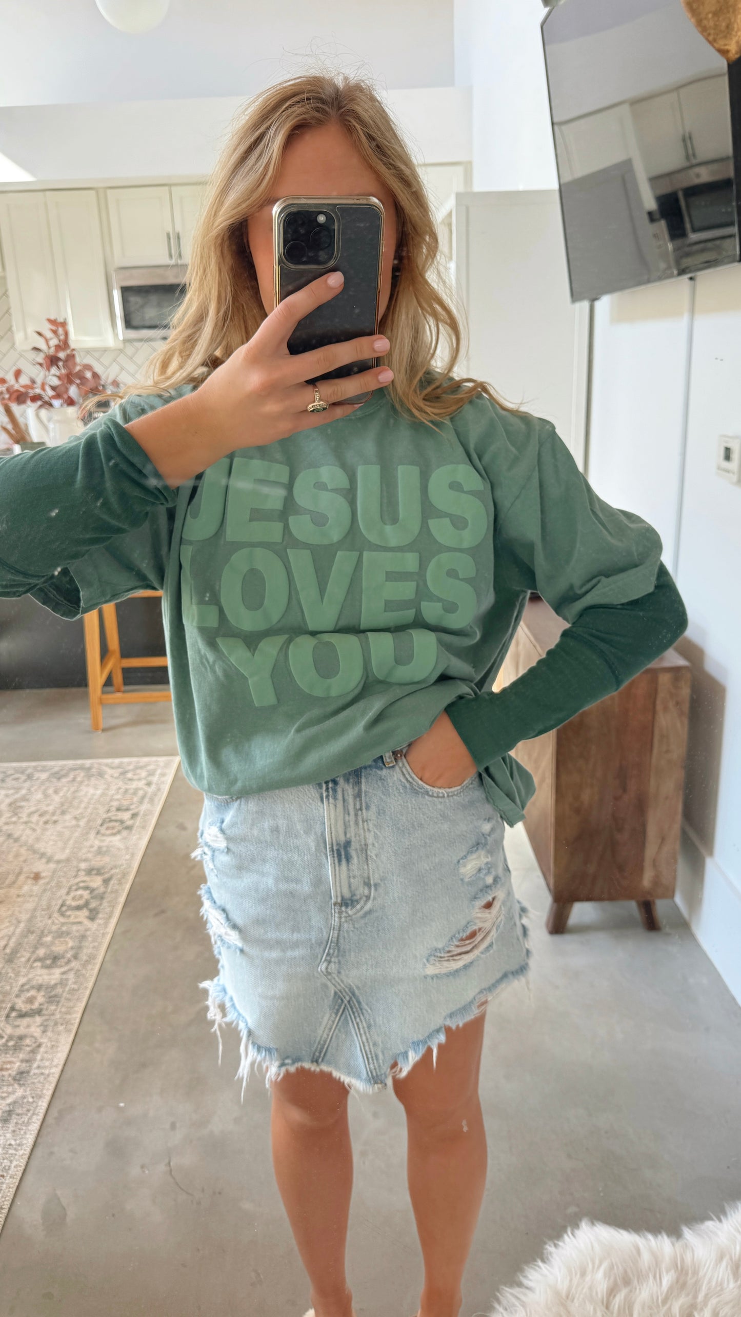 Sage JLY Comfort Colors Tee