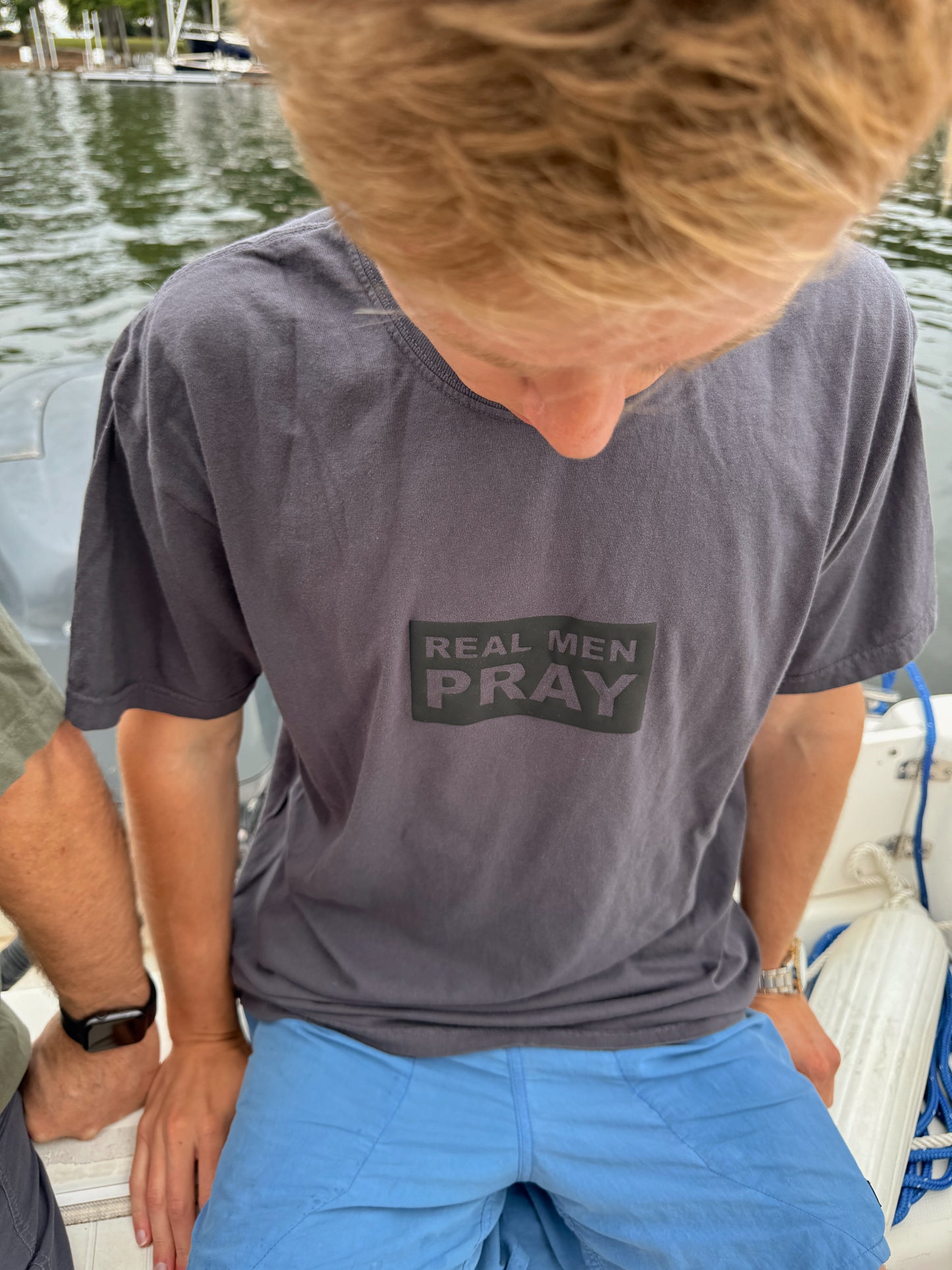 Real Men Pray Comfort Colors Tee
