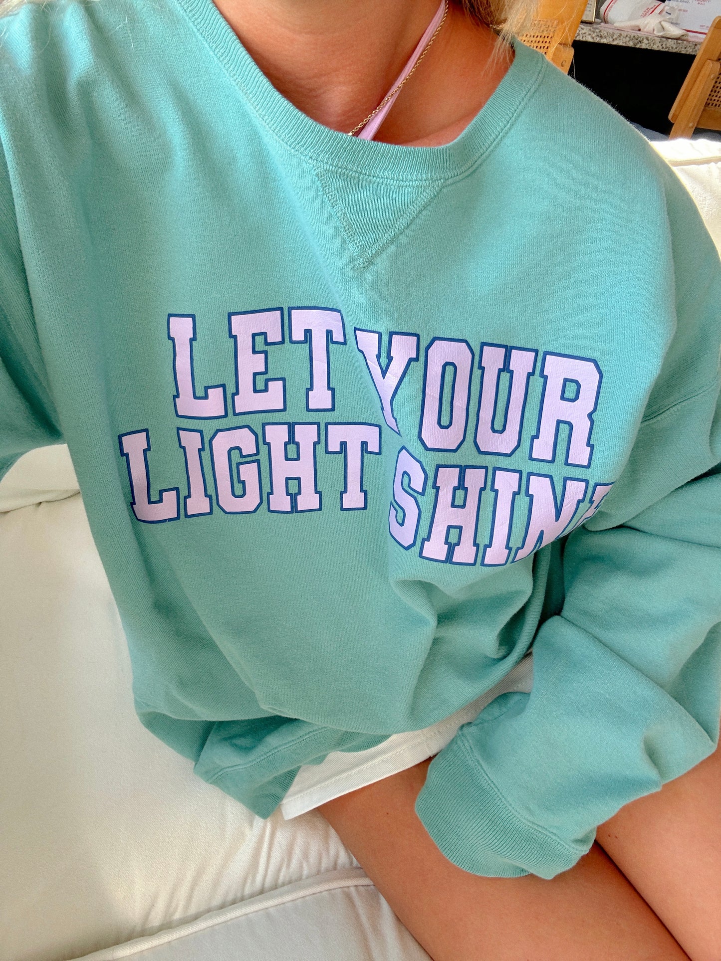 Matthew 5:16 Let Your Light Shine Crewneck