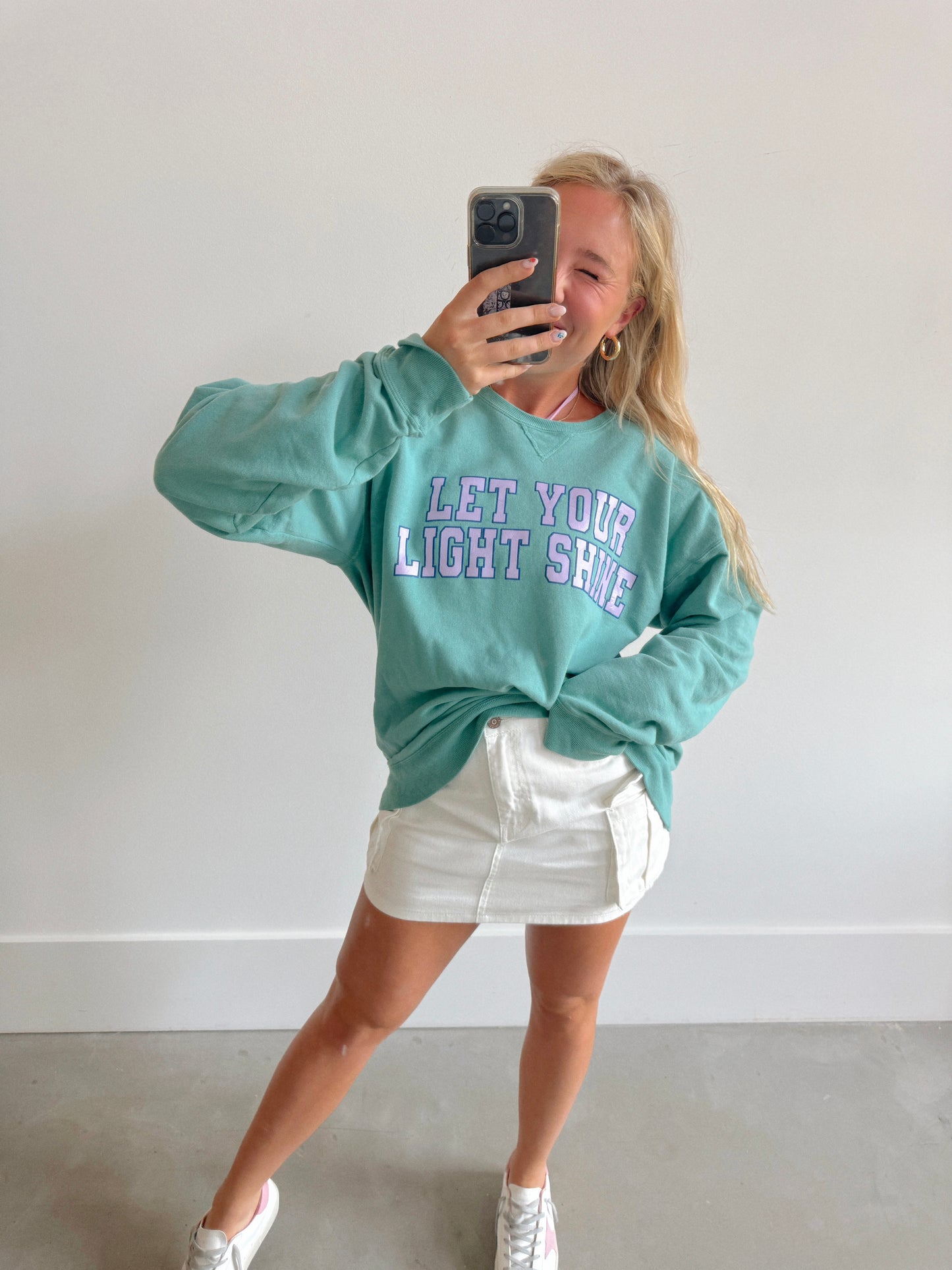 Matthew 5:16 Let Your Light Shine Crewneck