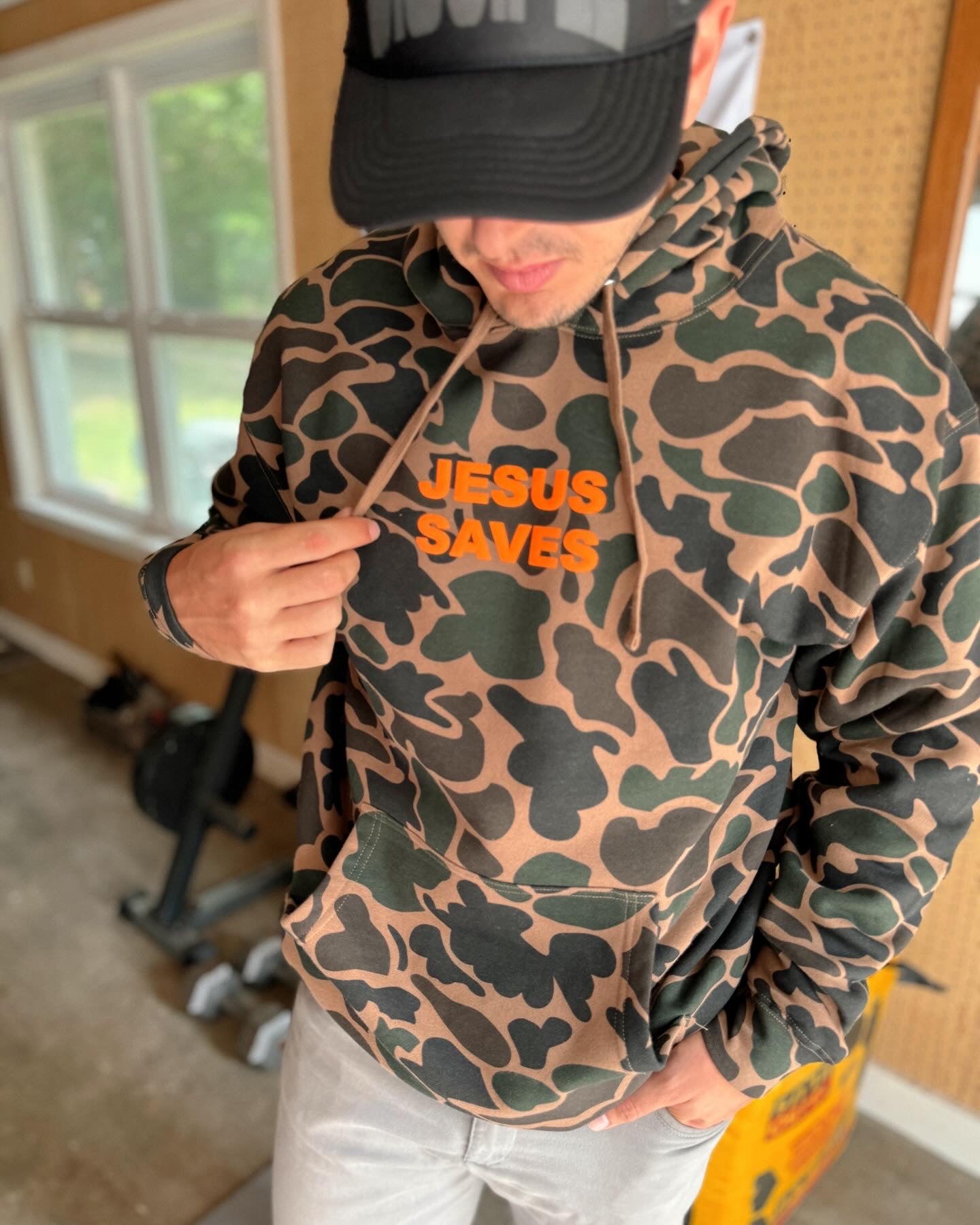 Jesus Saves Duck Camo Hoodie