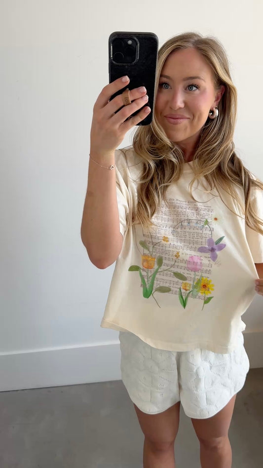 The Old Rugged Cross Hymn Women's Boxy Tee