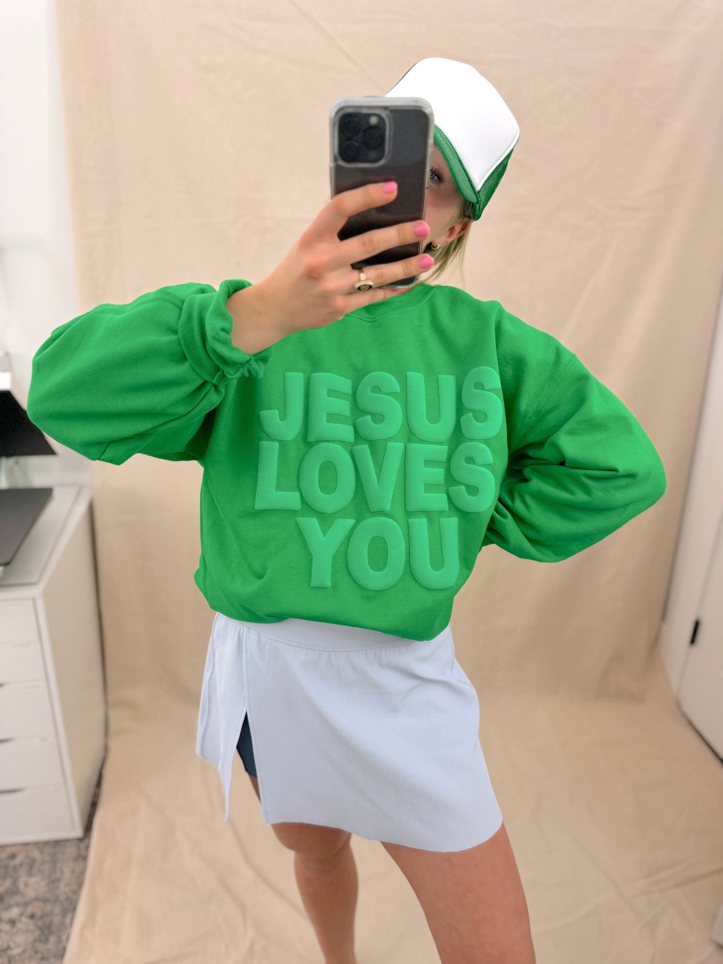 JLY Green on Green Pullover