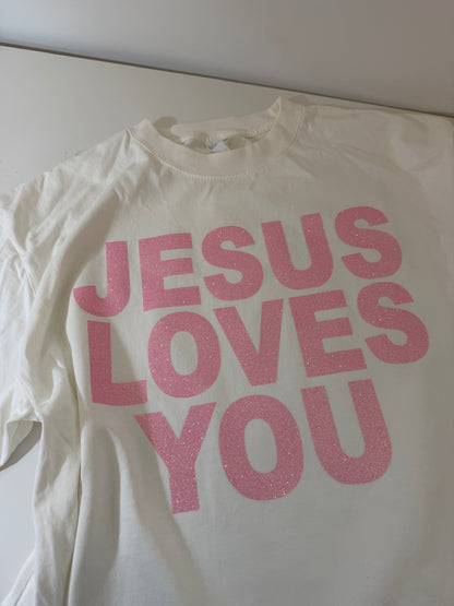 OOPS! Glitter JLY Cotton Collective Tee - L