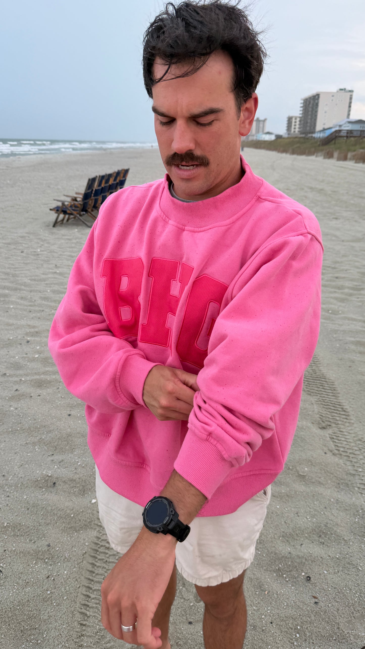 BHG Pink Mockneck