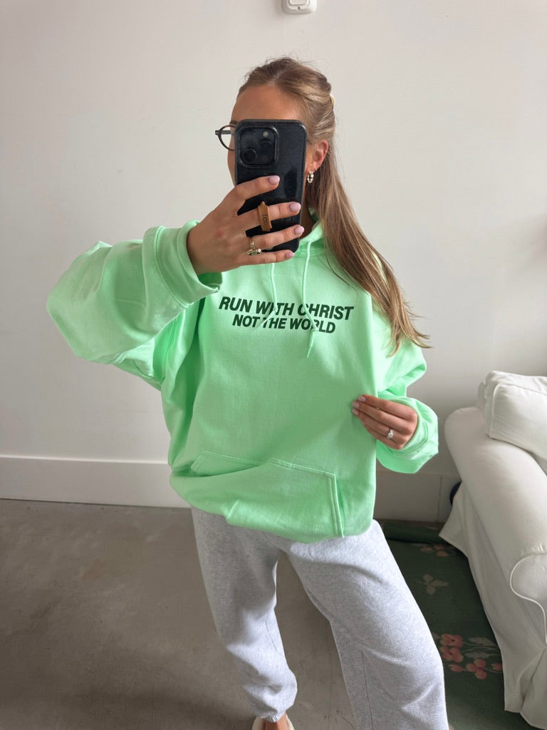 PREORDER Run With Christ Hoodie - Mint