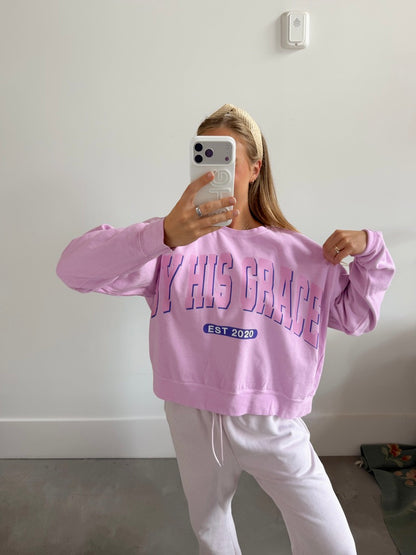 BHG Varsity Boxy Crewneck