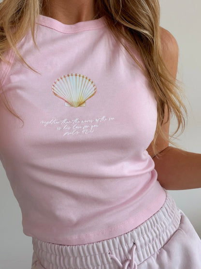 Psalm 93:4 Shell Tank - Pink