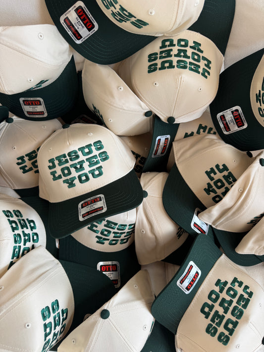 JLY Vintage Rodeo Trucker Hat - Forest Green