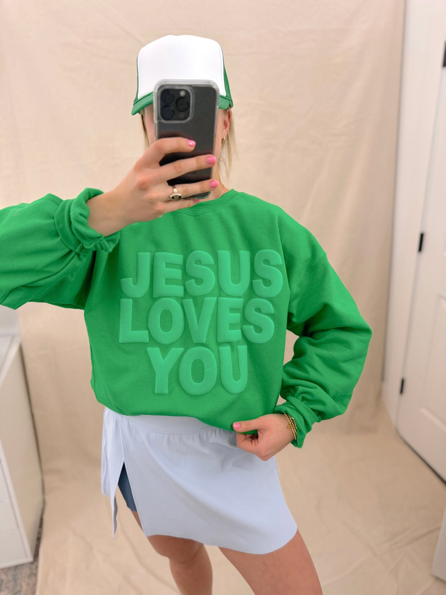 JLY Green on Green Pullover