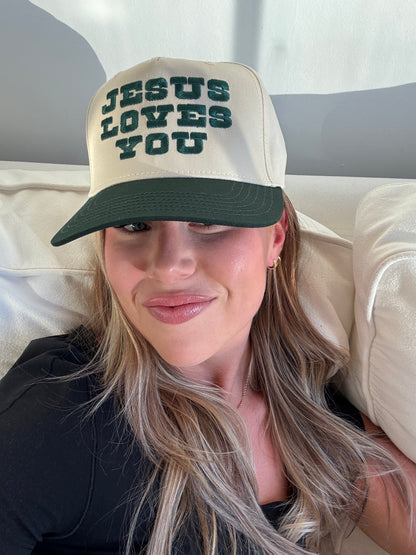 JLY Vintage Rodeo Trucker Hat - Forest Green