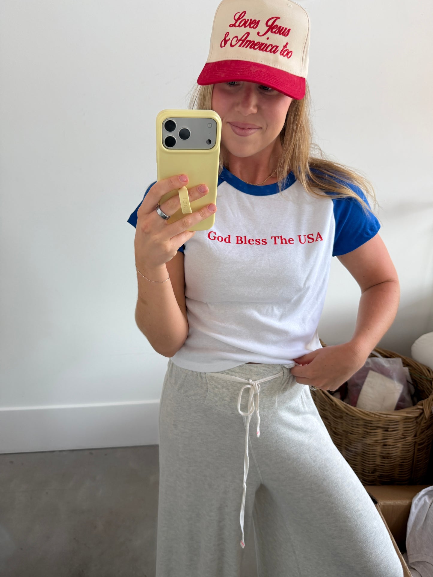 God Bless The USA Baseball Tee