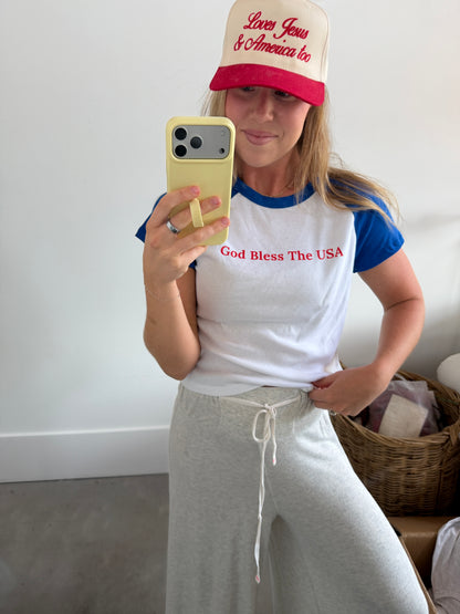 God Bless The USA Baseball Tee