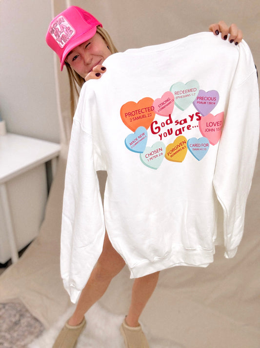 Candy Hearts Pullover