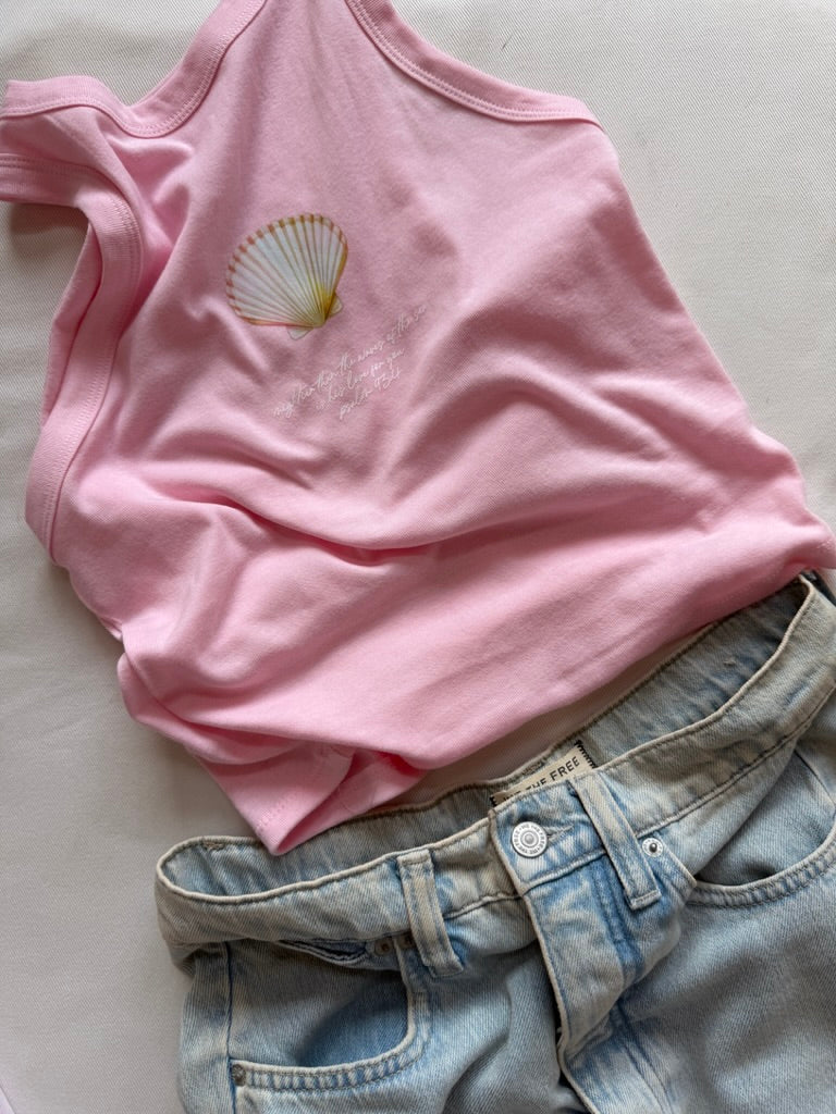 Psalm 93:4 Shell Tank - Pink