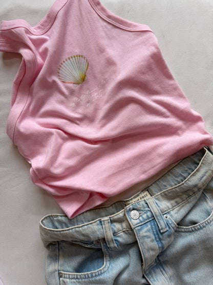 Psalm 93:4 Shell Tank - Pink