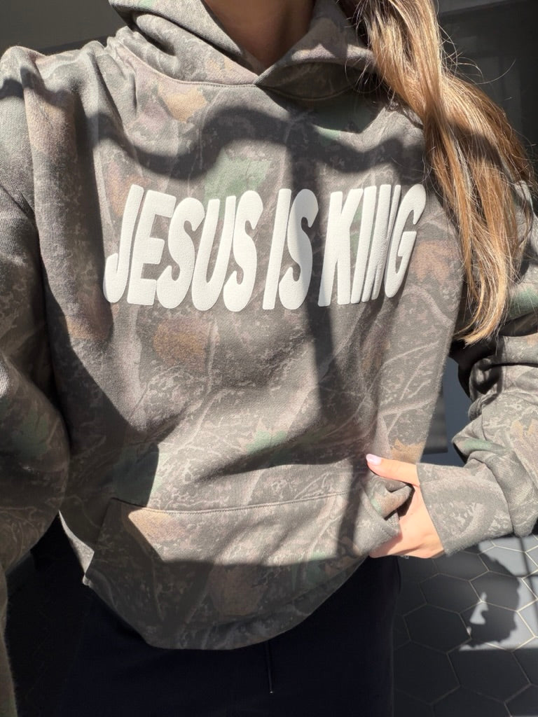 Jesus Is King Camo Hoodie