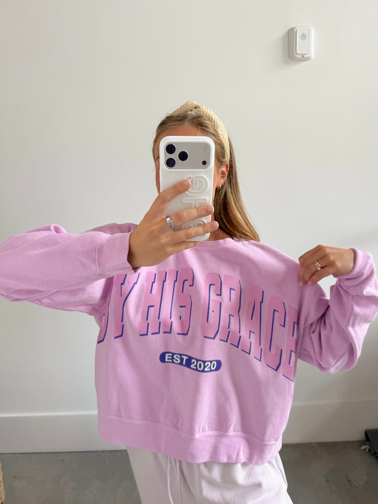 BHG Varsity Boxy Crewneck