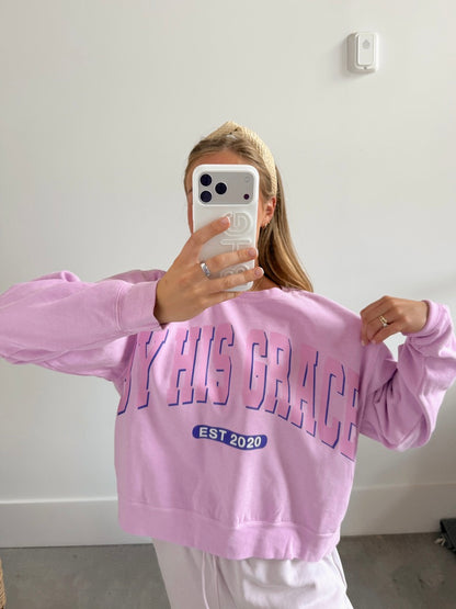 BHG Varsity Boxy Crewneck