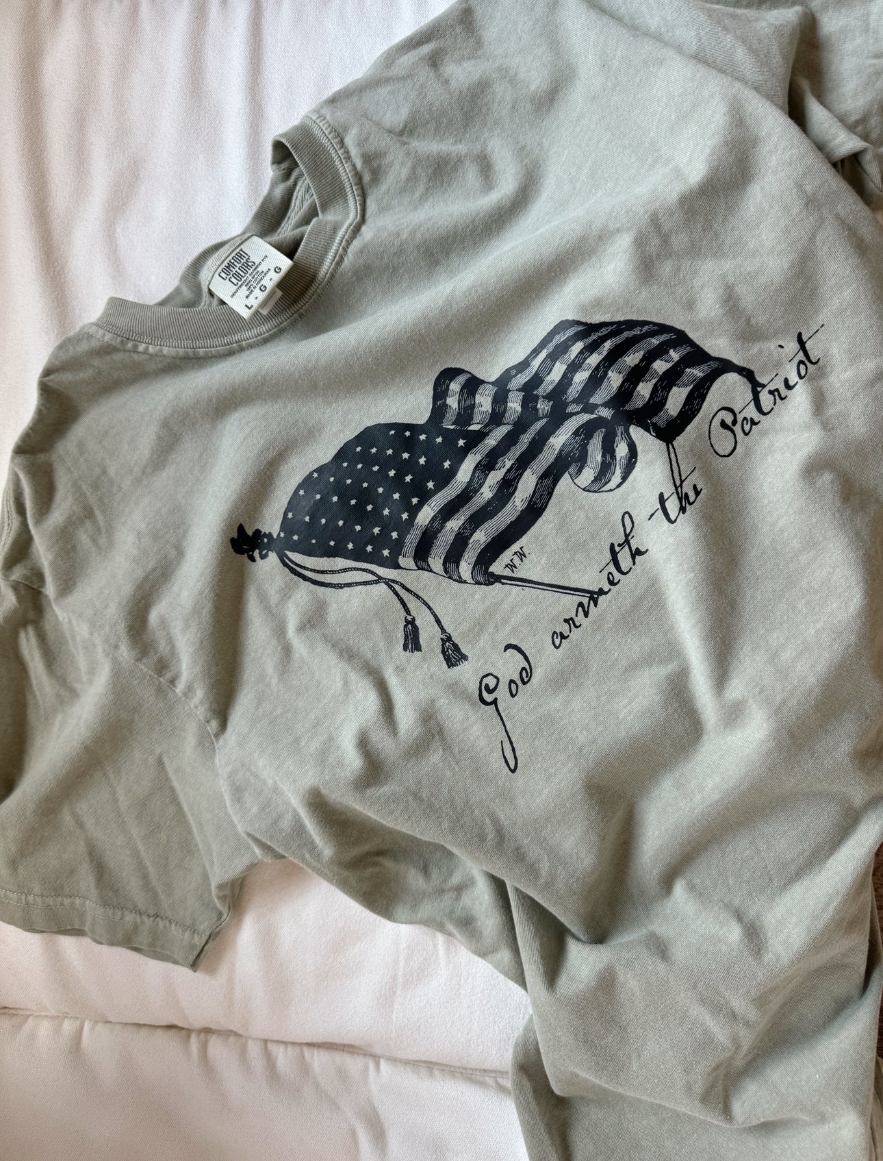 God Armeth The Patriot Comfort Colors Tee