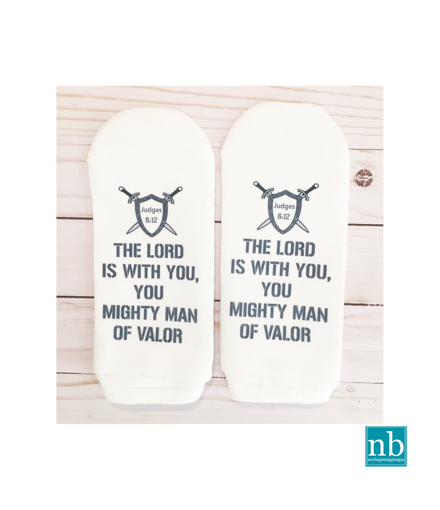 Mighty Man of Valor Men’s Socks