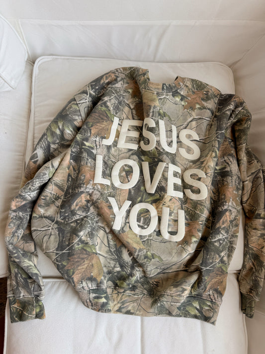 BACKORDER (JULY) Vintage Camo JLY Crewneck