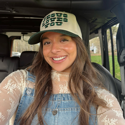 JLY Vintage Rodeo Trucker Hat - Forest Green