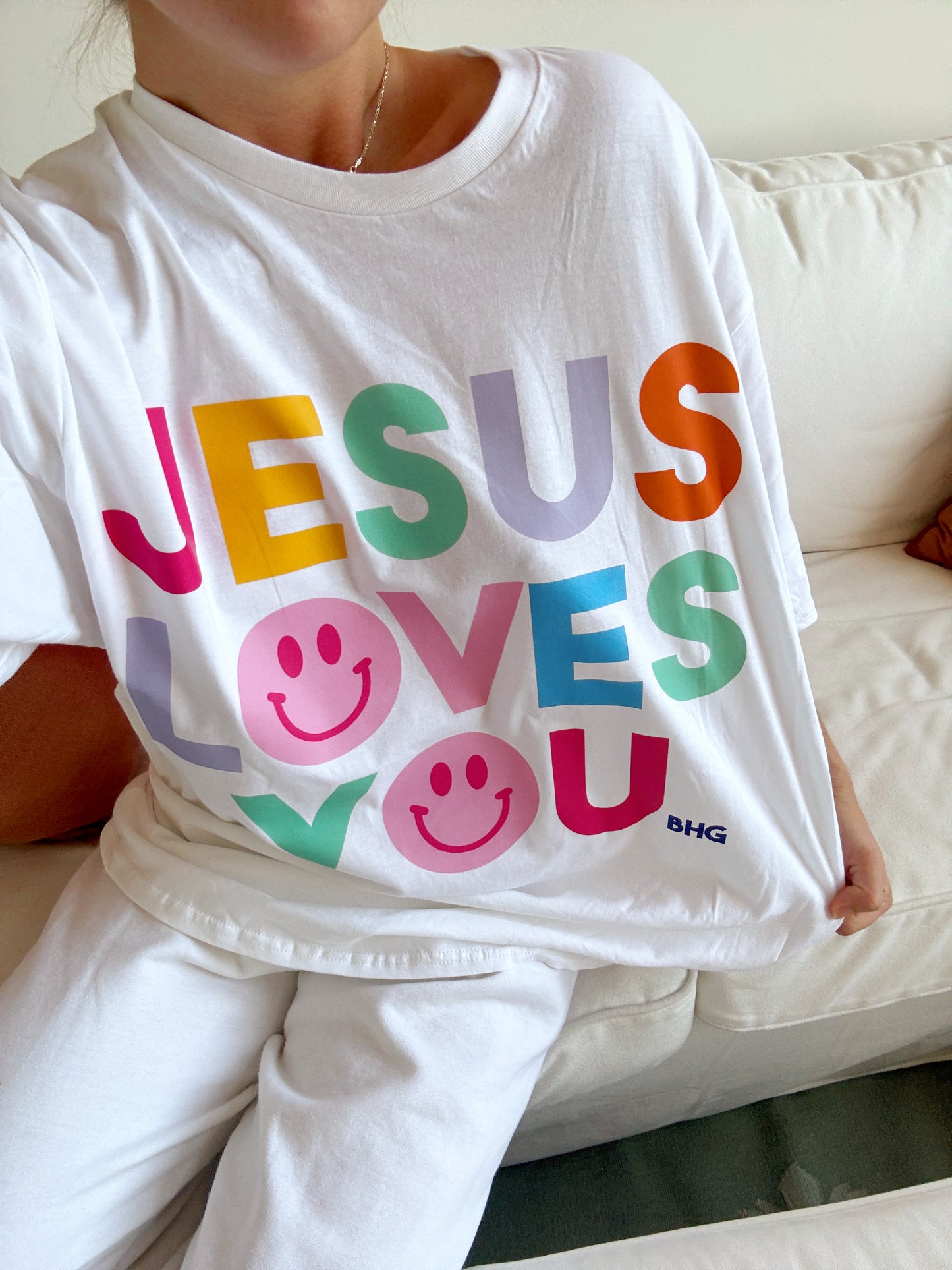 Jesus Loves You Smiley Tee