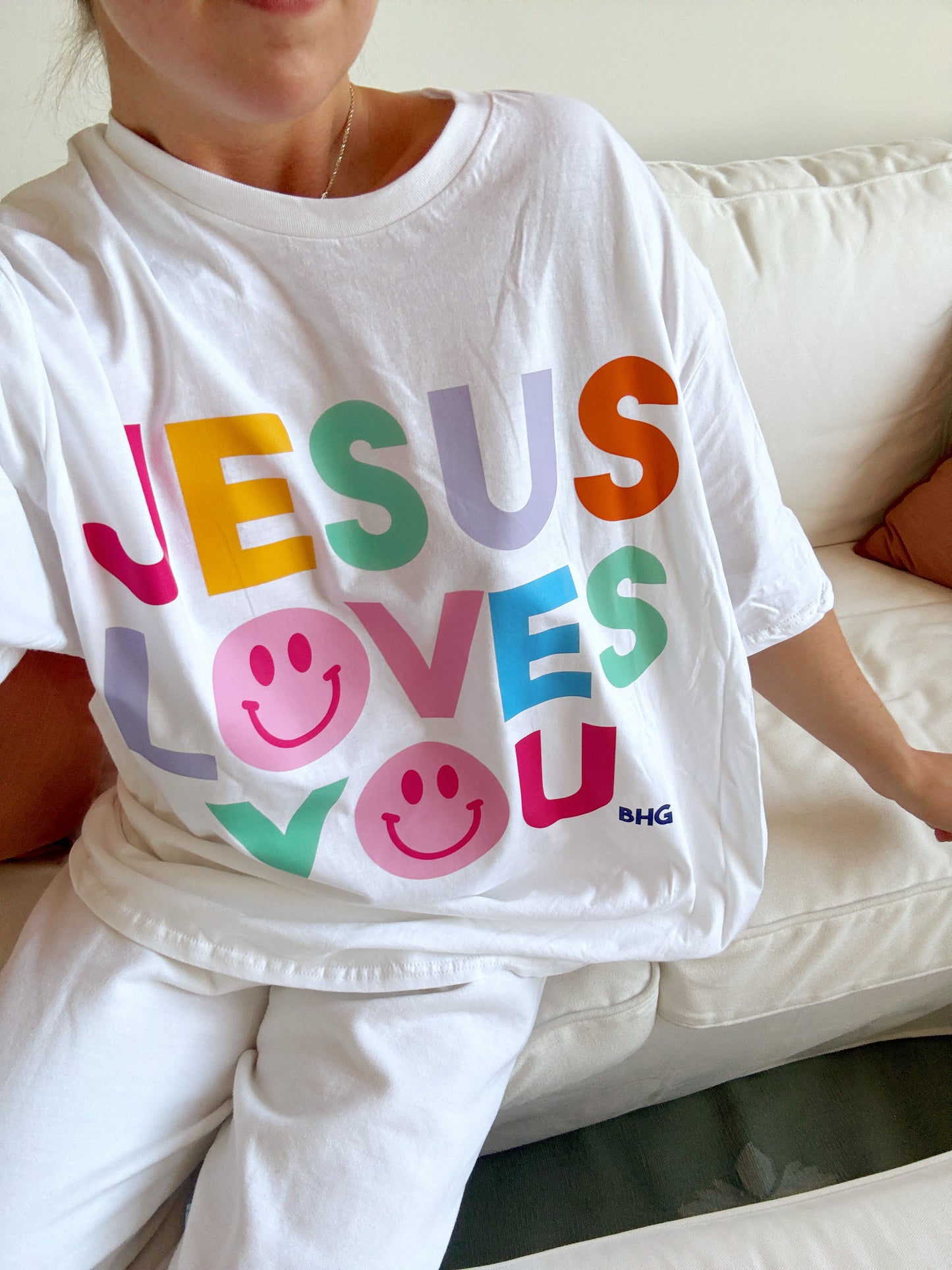 Jesus Loves You Smiley Tee