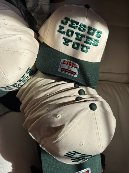 JLY Vintage Rodeo Trucker Hat - Forest Green