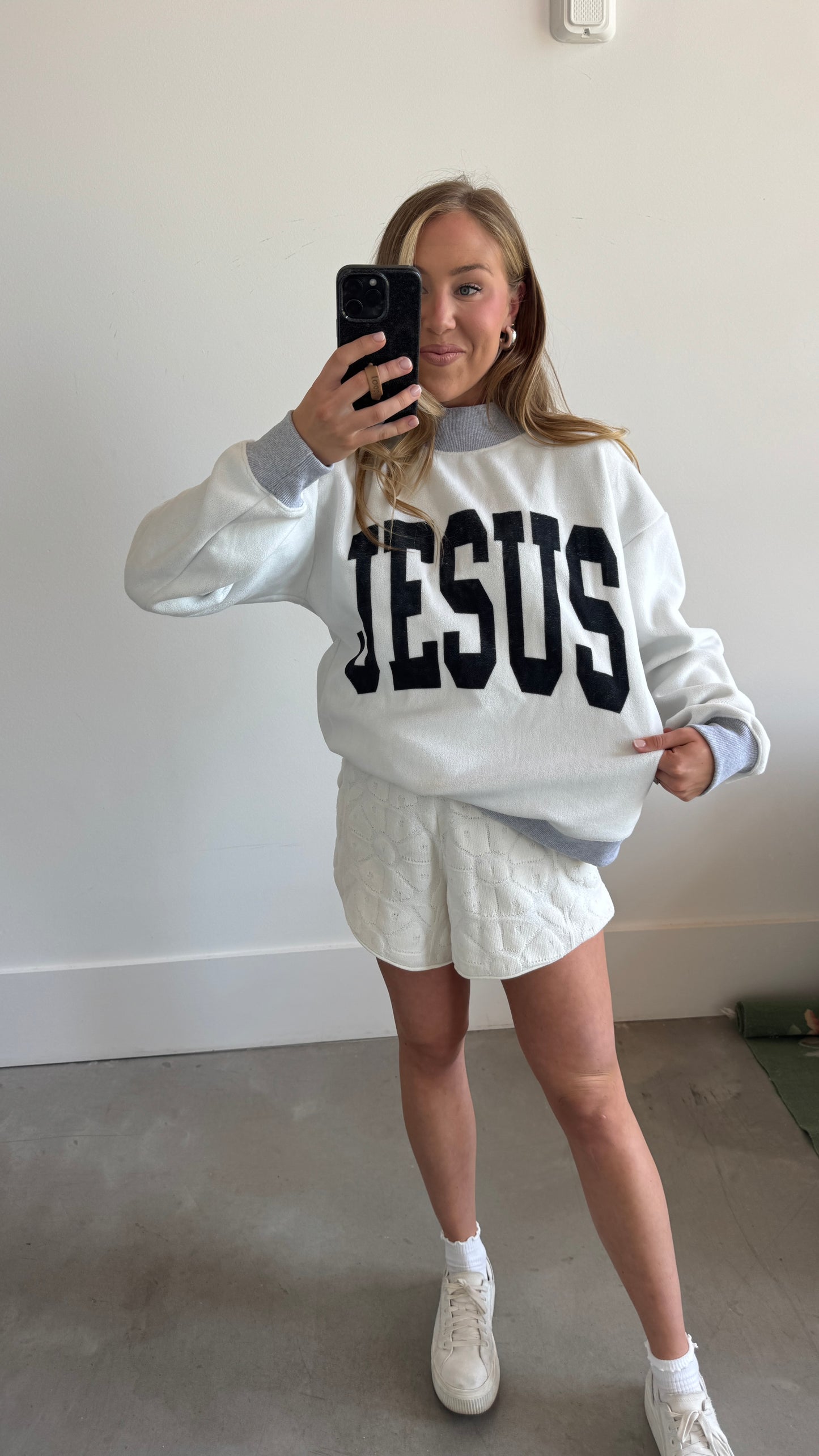 JESUS x  BHG Reversible Fleece Mockneck