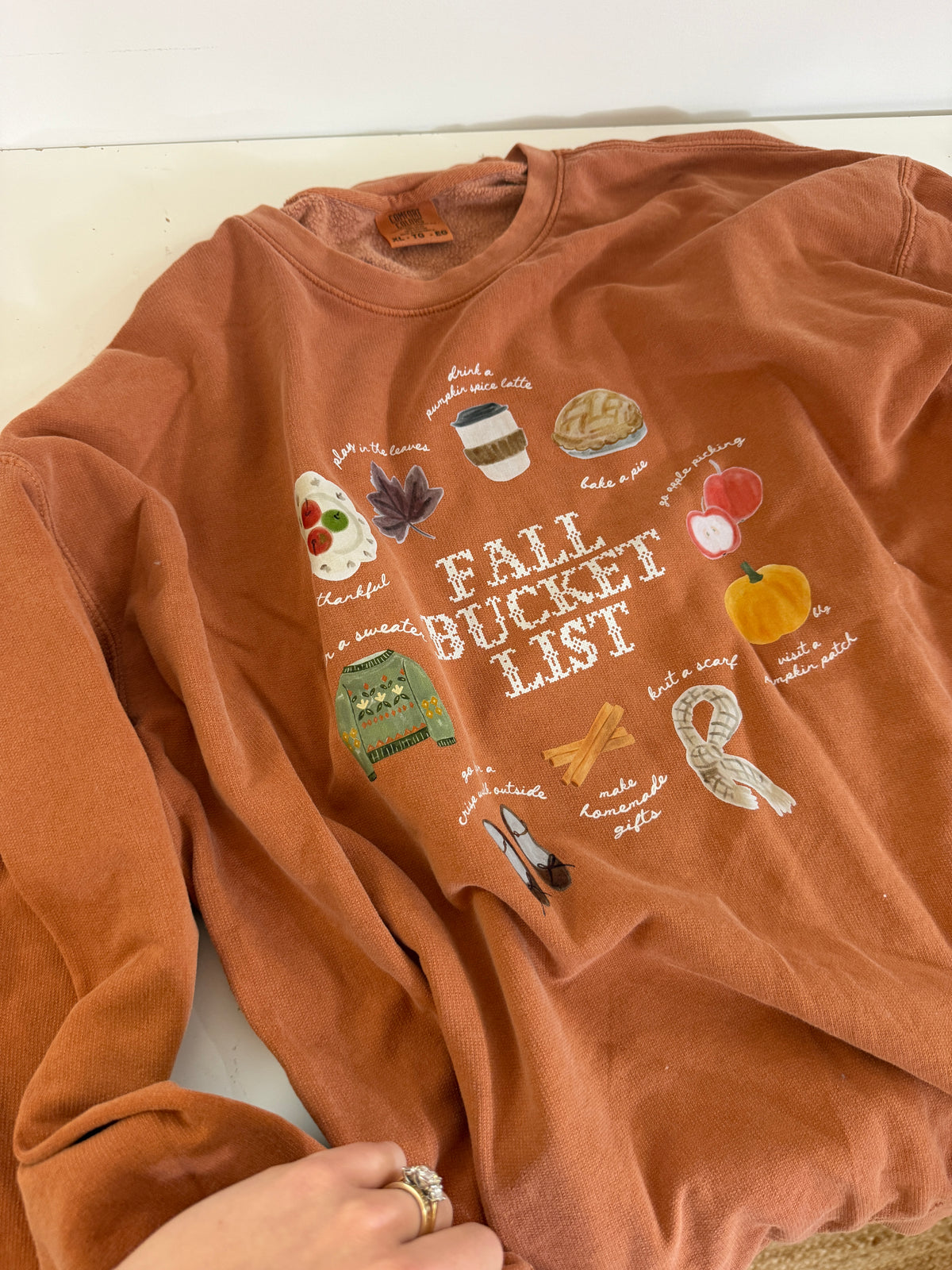 OOPS! Fall Bucket List Sweater - XL