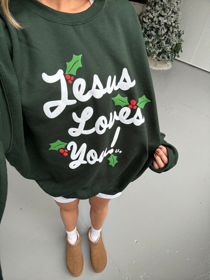 Christmas Holly Multicolor JLY Pullover