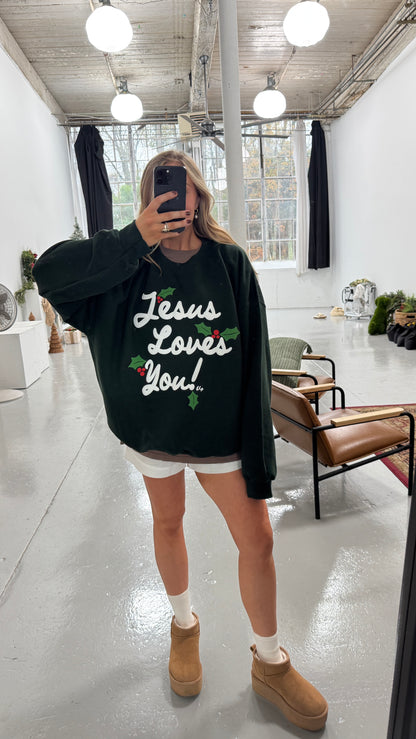 Christmas Holly Multicolor JLY Pullover